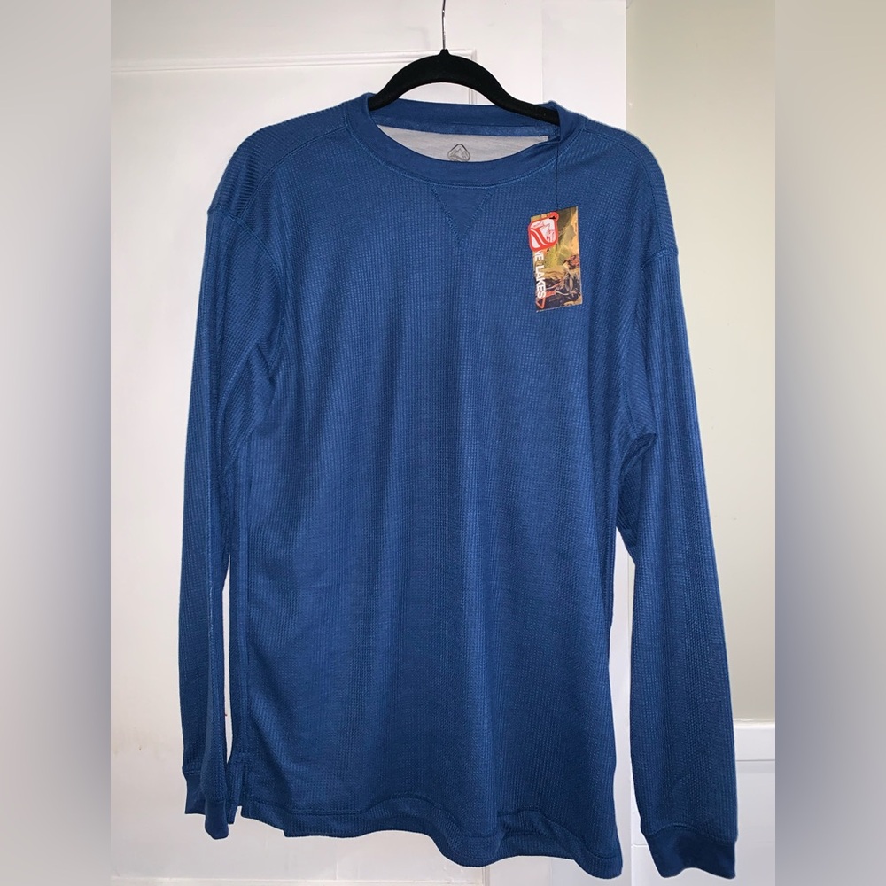 Alpine Lakes Thermal Blue Long Sleeve Shirt
